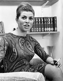 Billie Whitelaw top television actress at her home in Datchet, Buckinghamshire