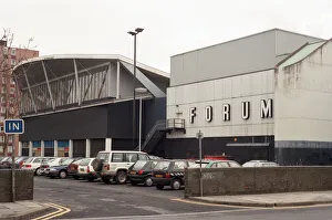 Exterior Prints: Billingham Forum, a leisure centre with indoor ice-rink and theatre