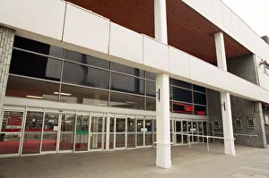 01093 Prints: Billingham Forum, a leisure centre with indoor ice-rink and theatre