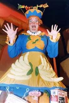 Panto Prints: Billingham Forum Panto Dame Peter Dayson takes to the stage. 6th January 1993