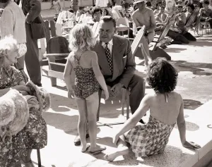 Billy Butlin at his Butlins Holiday Camp in Minehead holiday resorts in Britain