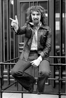Billy Connolly, Scottish folk singer turned comedian, pictured in London after a