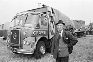 Fairground Prints: Billy Crow oversees Crows fun fair dismantled and on its way to the next venue