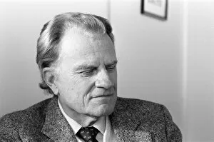 Images Dated 19th January 1984: Billy Graham, American Christian evangelist, in London, 19th January 1984