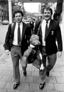 00269 Prints: Billy James and Anthony Buchanan walking down Westgate Street