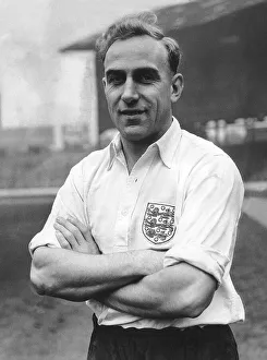 Billy Wright England captain and and Wolves footballer October 1953
