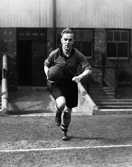 00222 Prints: Billy Wright Wolves and England Footballer April 1949 Sport Football