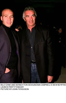 Billy Zane actor with Bennotton Boss model Naomi Campbell