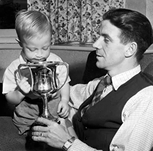 Birmingham City footballer Alex Govan at home with his two year old son Ian