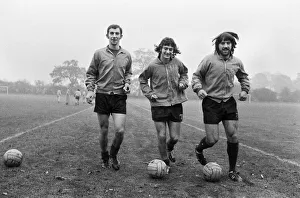 Birmingham City footballers left to right: Bob Hatton the new signing from Carlisle