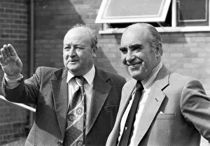 00469 Collection: Birmingham City manager Sir Alf Ramsey with Club Secretary Alan Instone, November 1977