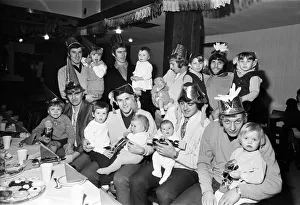 Dinner Prints: Birmingham City players enjoying the clubs Christmas party with their children