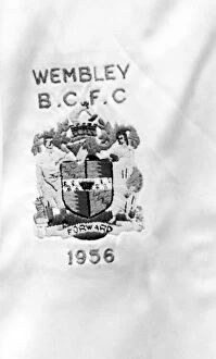 00469 Collection: Birmingham City on the shirt for the 1956 FA Cup Final at Wembley. 5th May 1956