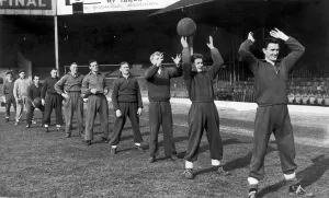 Birmingham City training at St Andrews 26th February 1953
