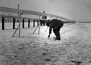 Birmingham Race Course. After heavy snow fall all horse races were cancelled
