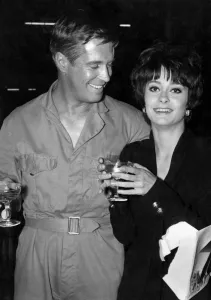 Birthday in the Power station. Actor George Peppard who currently is working on an MGM