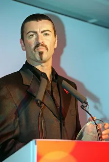 Award Ceremonies Prints: Birthdays - George MIchael George Michael the singer collects his award