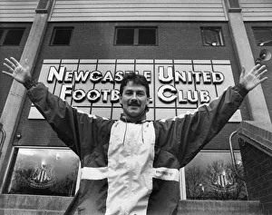 Ground Prints: Bjorn Kristensen, Newcastle United player at St James Park, Newcastle, 16th March 1989