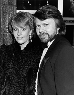 Images Dated 1st April 1985: Bjorn Ulvaeus songwriter and his wife 1985 member of the Swedish pop group ABBA