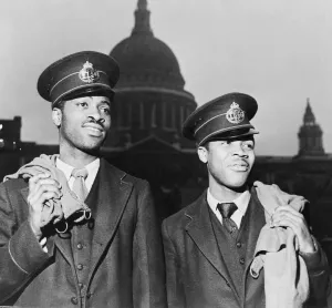 Black Postmen employed at King Edwards Buildings London 1949 Among a