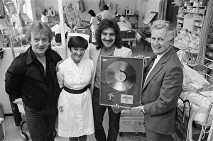 Black Sabbath award presentation at the ITU unit of Queen Elizabeth hospital