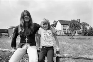 Black Sabbath lead singer Ozzy Osbourne at his Staffordshire home. 28th July 1976