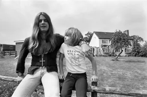 Black Sabbath lead singer Ozzy Osbourne at his Staffordshire home. 28th July 1976
