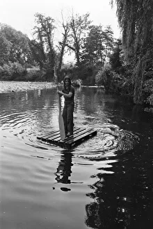 River Prints: Black Sabbath rock group pictured enjoying the countryside at Monmouth in the Wye Valley