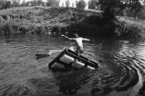 00530 Prints: Black Sabbath rock group pictured enjoying the countryside at Monmouth in the Wye Valley