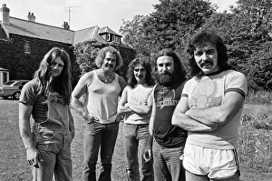 Images Dated 21st December 2016: Black Sabbath rock group pictured at Monmouth. The band members from left to right