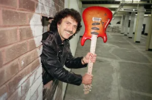 Black Sabbaths Tony Iommi helps to demolish a wall at Musical Exchanges in