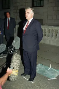 Sterling Prints: Black Wednesday. Chancellor of the Exchequer Norman Lamont gives a press conference