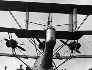 Air Force Prints: A Blackburn Perth aircraft of 209 Squadron seen here being prepared for a test flight