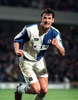 Premiership Prints: Blackburn v Manchester United, league match at Ewood Park, Monday 6th April 1998
