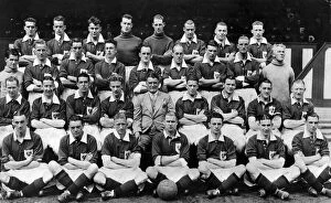 00253 Collection: Blackpool. A. F. C. Team Group 1938. Left to right: Back row: L. E. Hayward, H. Johnston, G