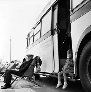 Blackpool Prints: Blackpool beach lost children. Lost children at the Missing children caravan on the beach