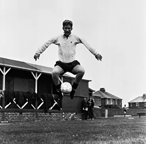 00233 Prints: Blackpool and England footballer Alan Ball in training for the upcoming season