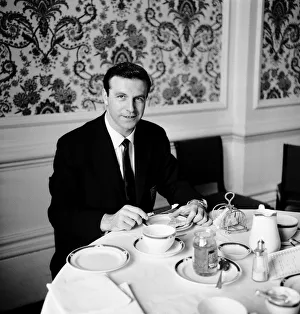 00247 Prints: Blackpool & England player Jimmy Armfield at the Royal Victoria Hotel in Sheffield