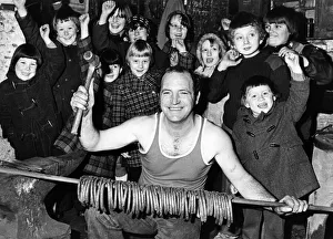 00022 Prints: Blacksmith Alan Hood got into the record books by making 50 horseshoes in just two hours