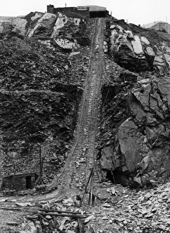 Tracks Prints: Blaenau Ffestiniog is a historic mining town in the historic county of Merionethshire
