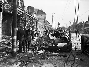 01480 Prints: The Blitz was a German bombing campaign against the United Kingdom during the Second