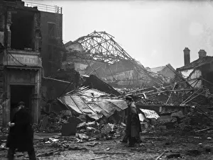 01480 Prints: The Blitz was a German bombing campaign against the United Kingdom during the Second
