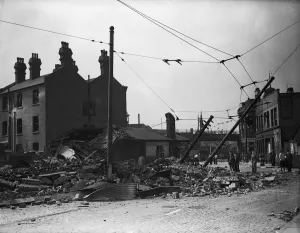01480 Prints: The Blitz was a German bombing campaign against the United Kingdom during the Second