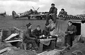 00110 Prints: Blitz Hotel at this Typhoon disperse point - airmen have sunk a dug out