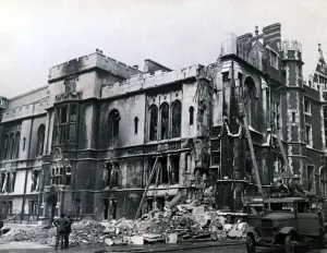 Blitz: Taken from the German word Blitzkrieg ( lightning war )