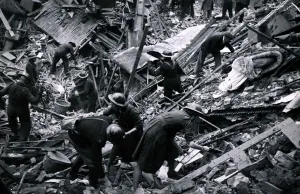 Blitz: Taken from the German word Blitzkrieg ( lightning war )