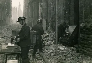 Blitz: Taken from the German word Blitzkrieg ( lightning war )