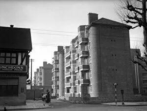 00448 Collection: Block of Flats, Hammersmith London, 8th February 1949