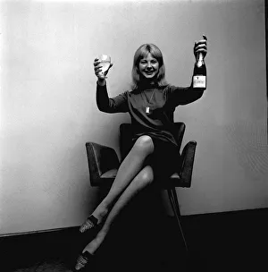 Blonde model Marilyn (Mandy) Rice Davies age 18 pictured in April 1963