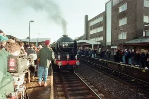 The Blue Peter Steam Train, an A2 No. 60532 Locomotive designed by Arthur H Peppercorn of